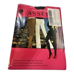 Marvelous Mama by Assets Maternity Tights | Size 3 | Black | NWT